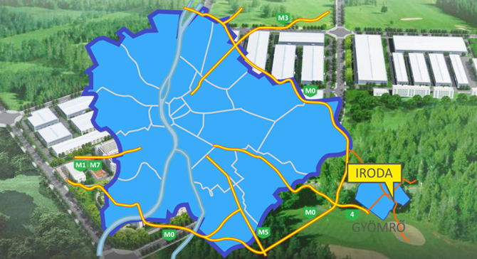 Ipari park elérhetőség térkép
